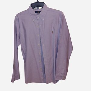 Ralph-lauren Men's Purple and Blue Shirt